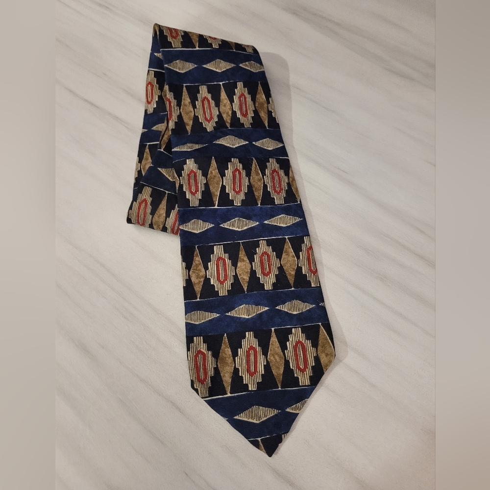Boston traders western silk tie